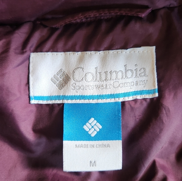 Columbia Coat Jacket Packable Puffer Down Feather 550 Purple Lightweight M - Picture 11 of 11